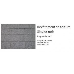 Shingles noir spécial toiture pour Abri de jardin, solid, achat, vente