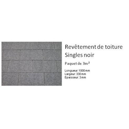 Shingles noir  spécial toiture pour Abri de jardin, solid, achat, vente
