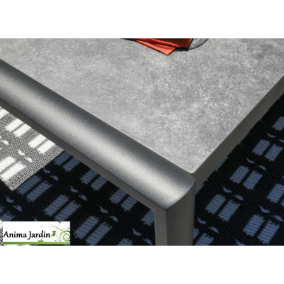 Salon de jardin Océane II, 5 personnes, Aluminium