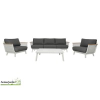 Salon de jardin Maestro Lounge, 5 personnes, Aluminium