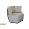 Fauteuil Lounge de jardin Iris, Aluminium / Cordes