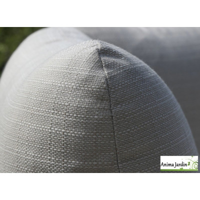 Fauteuil Lounge de jardin Iris, Aluminium / Cordes