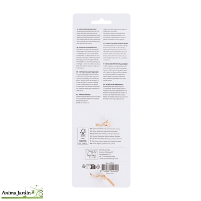 Couteau serpette en métal doré & Bois de hêtre