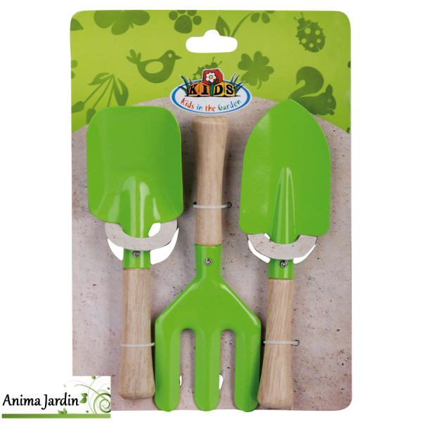 Set de jardinage pour enfant/ Truelle, Pelle, Fourchette