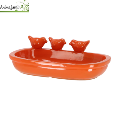 Bain/mangeoire oiseau ovale