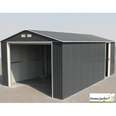 Garage en métal Optimo gris anthracite, 20,80 m²