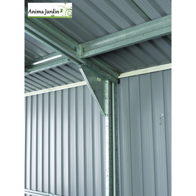 Garage en métal Optimo gris anthracite, 20,80 m²