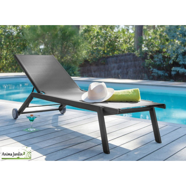 Lit Florence, Bain de soleil en Aluminium