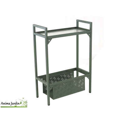 Etagère 2 niveaux pour Balcon en Aluminium, Etagère 1