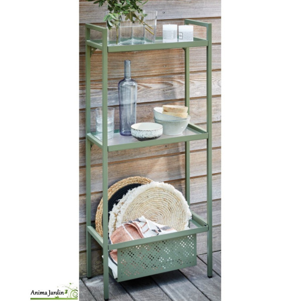 Etagère 3 niveaux pour Balcon en Aluminium, Etagère 2