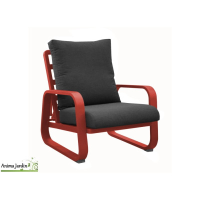 Fauteuil Lounge réglable Antonio, Aluminium