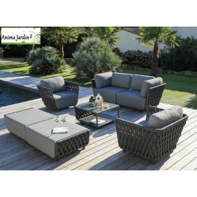 Fauteuil Lounge Hug, Aluminium