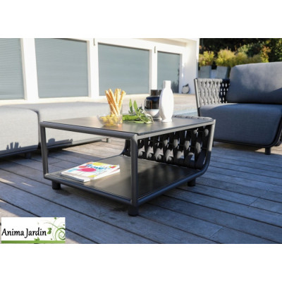 Table basse Hug, Aluminium & Résine