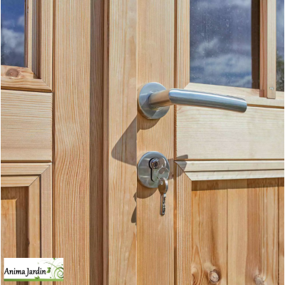 Abri de jardin en bois, Shelty + Modern 9,48 m², 28 mm