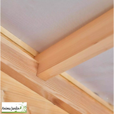 Abri de jardin en bois, Shelty + Modern 9,48 m², 28 mm