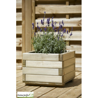 Bac en bois carré 40x40 WoodFlex, Traité autoclave