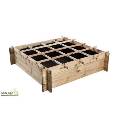 Carré potager en bois, 16 cases Egine, Carré de jardin