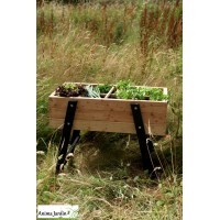 Carré potager en bois sur pied Ventoux, 8 cases, Carré de jardin