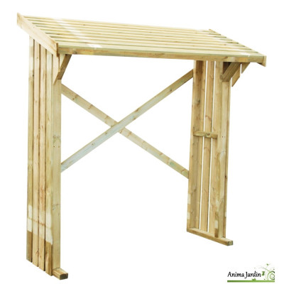 Bûcher en bois 2 stères, Traité autoclave