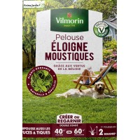 Pelouse Éloigne Moustiques 1kg, Gazon surface de 40 m² à 60 m²