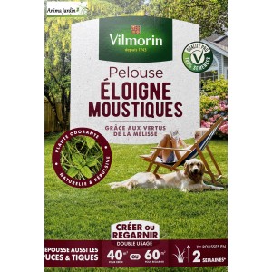 Pelouse Éloigne Moustiques 1kg, Gazon surface de 40 m² à 60 m²