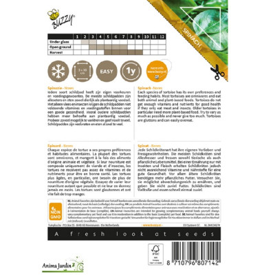 Graines d'épinards Nores pour tortue terrestre