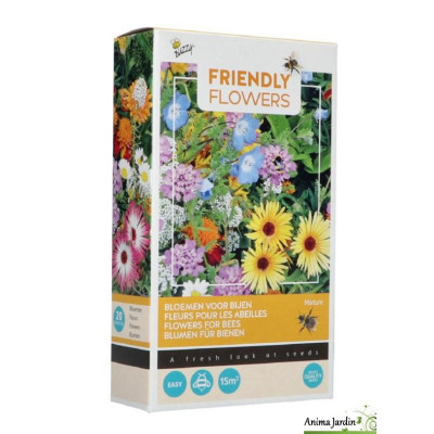 Graines de fleurs, 20 espèces, Attirant pour les abeilles, Mellifène