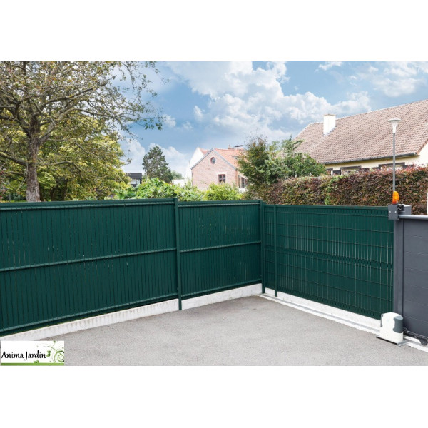 Kit lamelle PVC rigide vert, 85% occultant