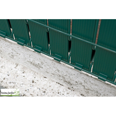 Kit lamelle PVC rigide vert 85% occultant