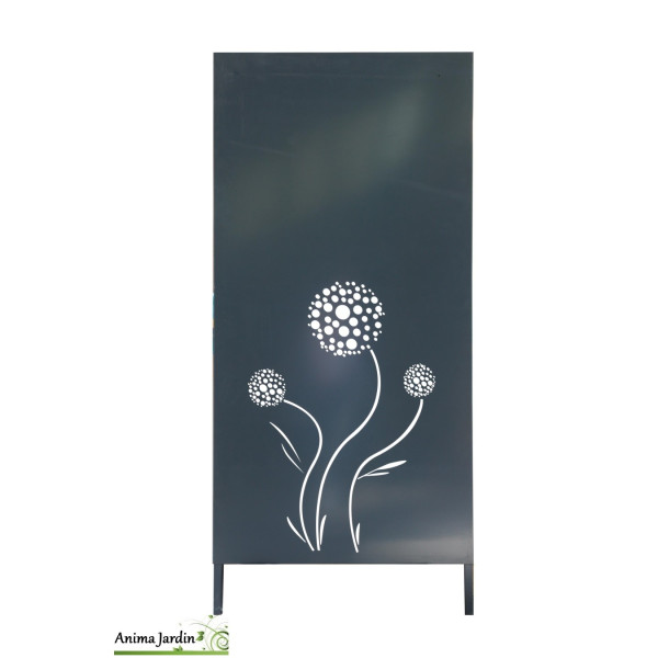 Panneau décoratif Tara, 0,60x1 m, Anthracite Métal