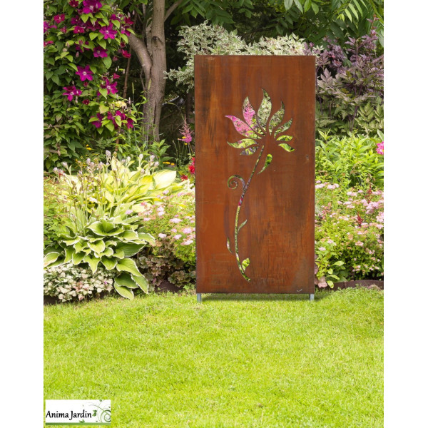 Panneau décoratif Alba, 0,60x1 m, Corten Métal