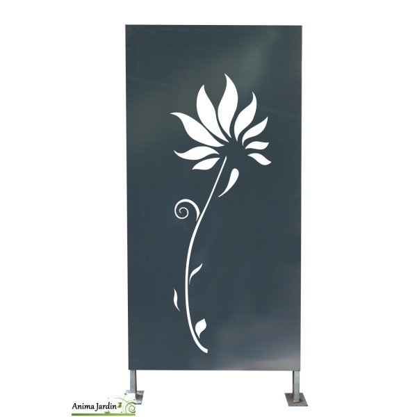 Panneau décoratif Alba, 0,60x1 m, Anthracite Métal