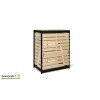 Composteur de jardin en bois, L.80xl.50 cm