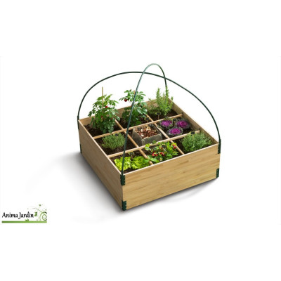 Serre potager avec composteur en bois V2
