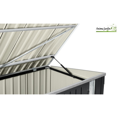 Abri de jardin en acier Multi-rangement 2,20 m², Gris anthracite