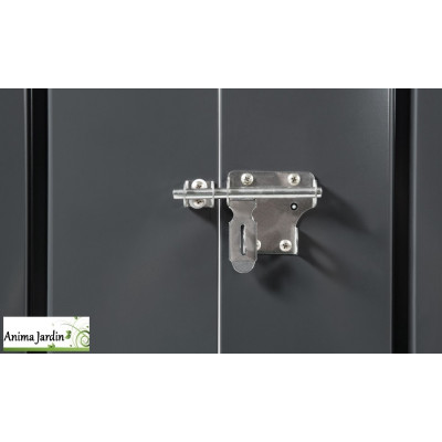 Abri de jardin en acier Multi-rangement 2,20 m², Gris anthracite