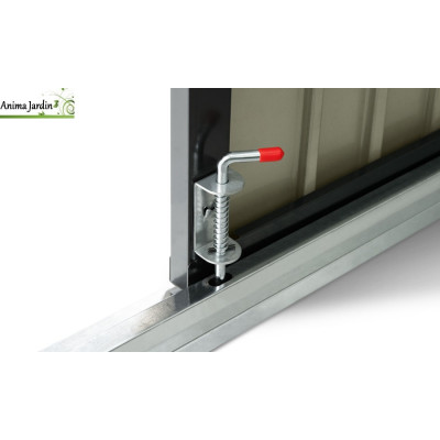 Abri de jardin en acier Multi-rangement 2,20 m², Gris anthracite