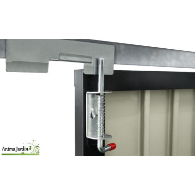 Abri de jardin en acier Multi-rangement 2,20 m², Gris anthracite