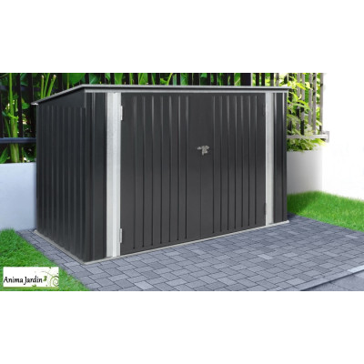 Abri de jardin en acier Multi-rangement 2,20 m², Gris anthracite