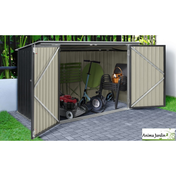 Abri de jardin en acier Multi-rangement 2,20 m², Gris anthracite