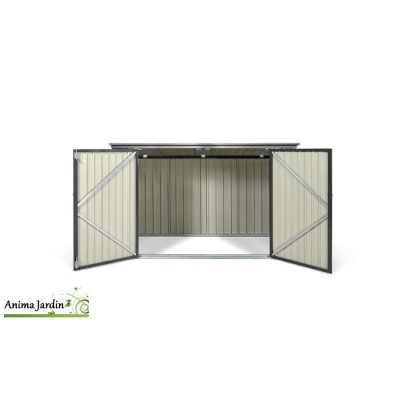 Abri de jardin en acier Multi-rangement 2,20 m², Gris anthracite