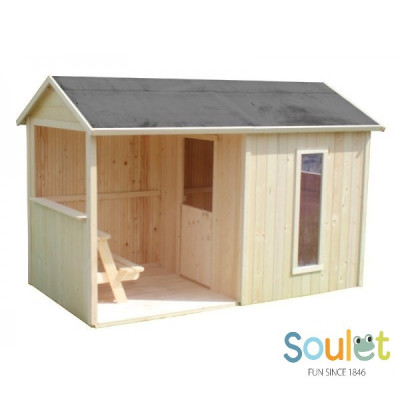 Maisonnette enfant en bois, Cyrielle, chalet, cabane, pas cher, EGT, achat