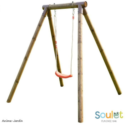 Portique en bois Hanna, balançoire, 1 agrès, jeu enfant, Soulet, achat, pas cher
