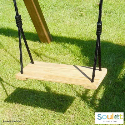 Portique en bois Pierre, balançoire, vis-à-vis, siège pour bébé, autoclave, Soulet, achat, pas cher