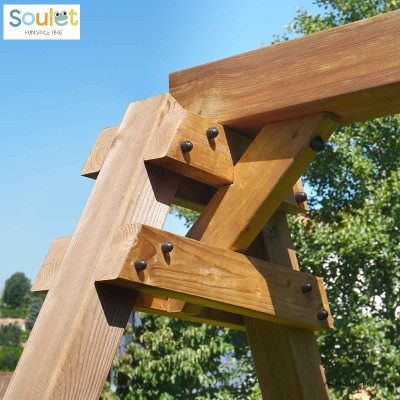 Trèfle, balançoire, toboggan, siège pour bébé, Soulet, achat, pas cher