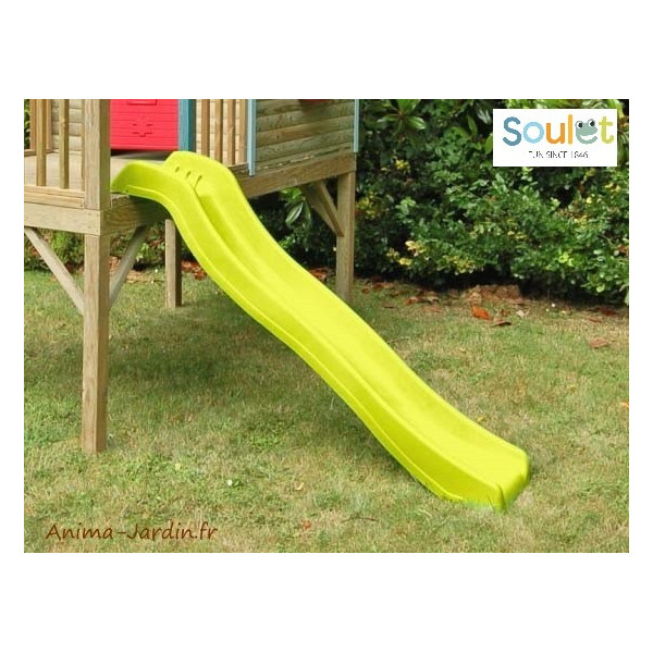 Toboggan, glissière, vert, 178 cm, jeux, enfants, pas cher, Soulet, achat