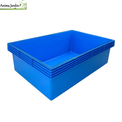 Bassin de jardin Victoria Quadro 7, 980 litres, bassin rigide de 2,06 m², PE noir