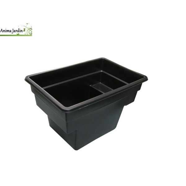 Bassin de jardin Quadra C1, 520 litres, bassin rigide de 0,92 m², PE noir