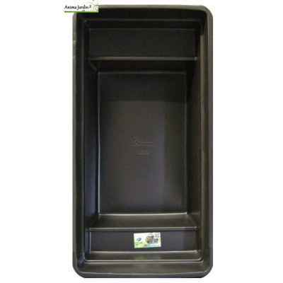 Bassin de jardin Quadra C2, 1500 litres, bassin rigide de 2,66 m², PE noir