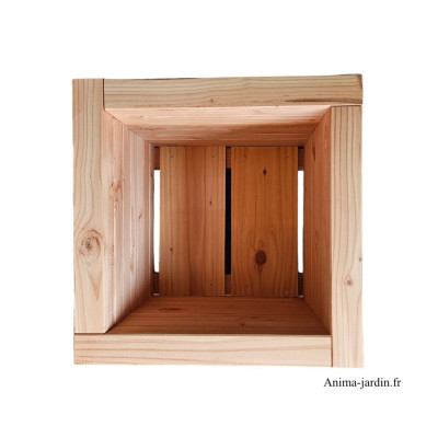 Bac carré douglas, L 40 x 40 x H 36 cm, Le Livet